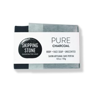 Skipping Stone PURE Charcoal + Salt Body + Face Bar