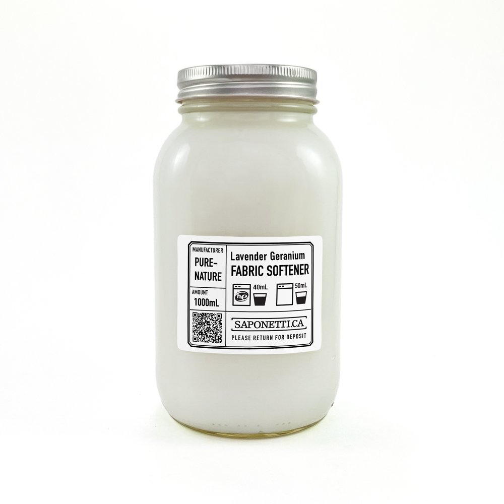 Purenat Geranium & Lavender Fabric Softener 1L Refundable Jar