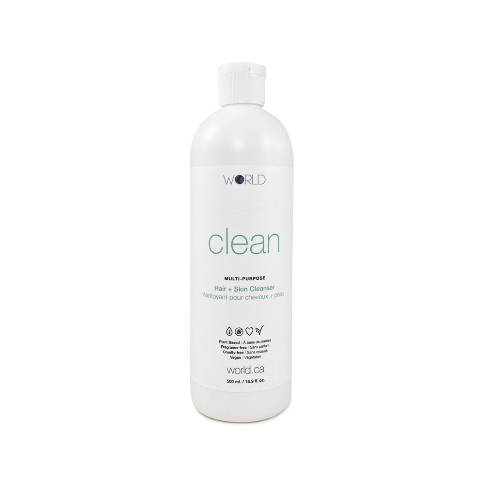 World Clean Hair + Skin Cleanser 500ml