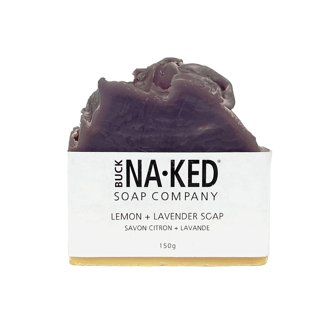 Buck Naked Soap Company Lemon + Lavender Bar Soap