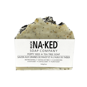 Buck Naked Soap Company Poppy Seed & Tea Tree Bar Soap