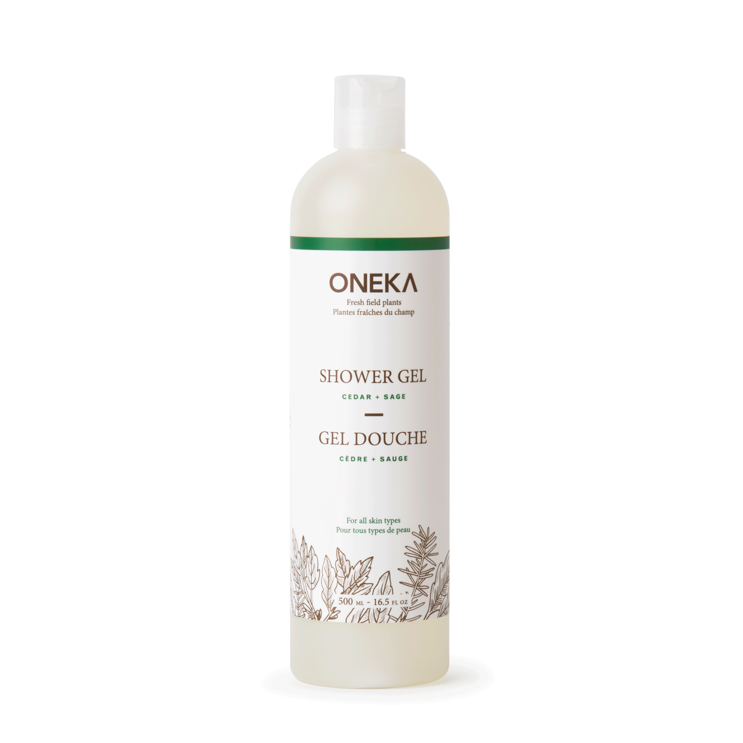 Oneka Cedar & Sage Shower Gel