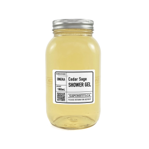 Oneka Cedar & Sage Shower Gel 1L Refundable Jar