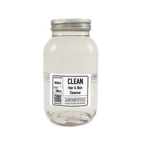 World Clean Hair + Skin Cleanser 1L Refillable Jar