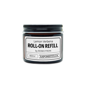 Rose Citron Lemon Verbena Roll-on Deodorant 60ml Refillable Jar