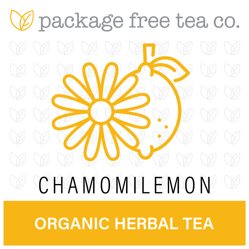 Organic Chamomile Lemon Herbal Tea 50g Refundable Jar