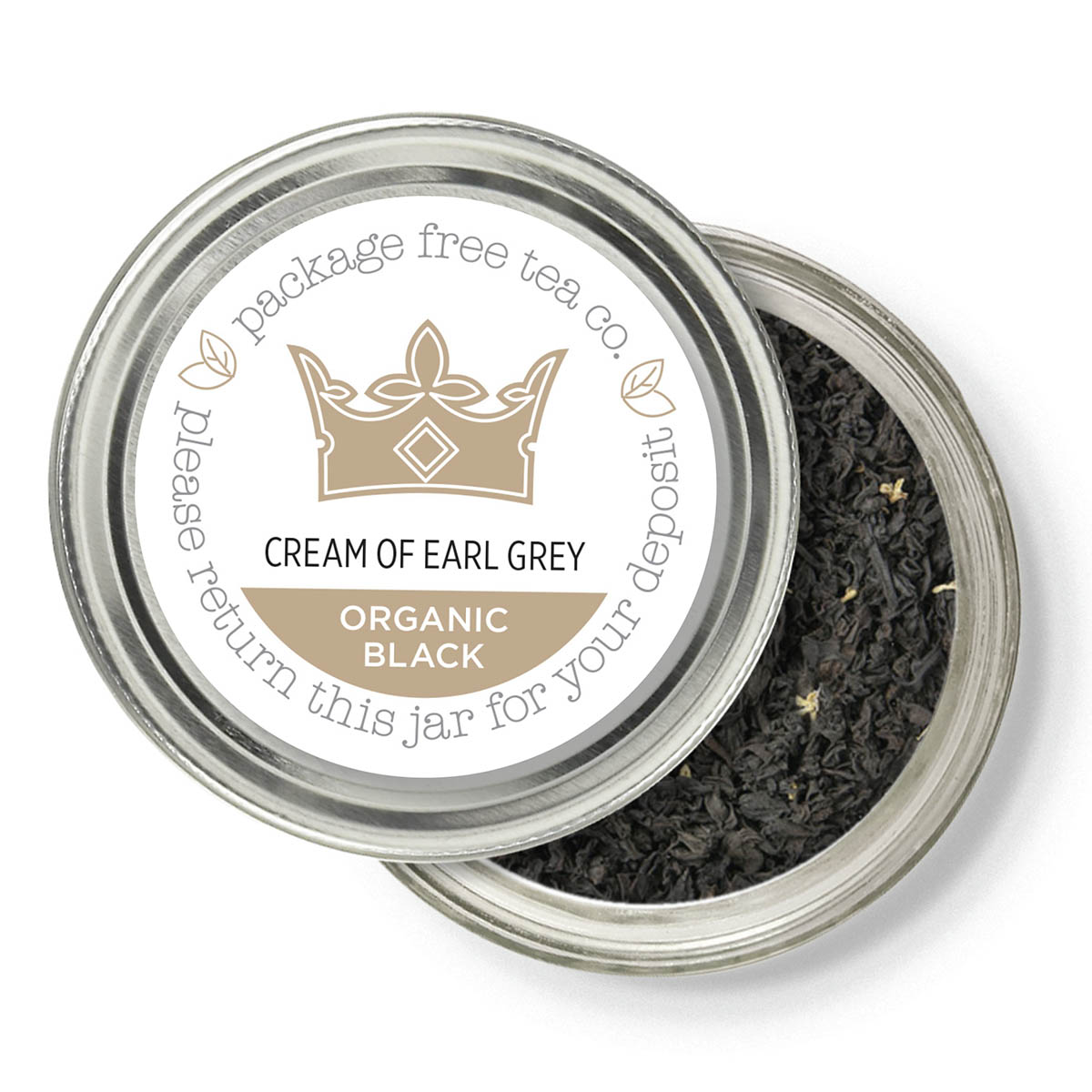 Organic Cream of Earl Grey Tea 50g Refundable Jar - Image 2