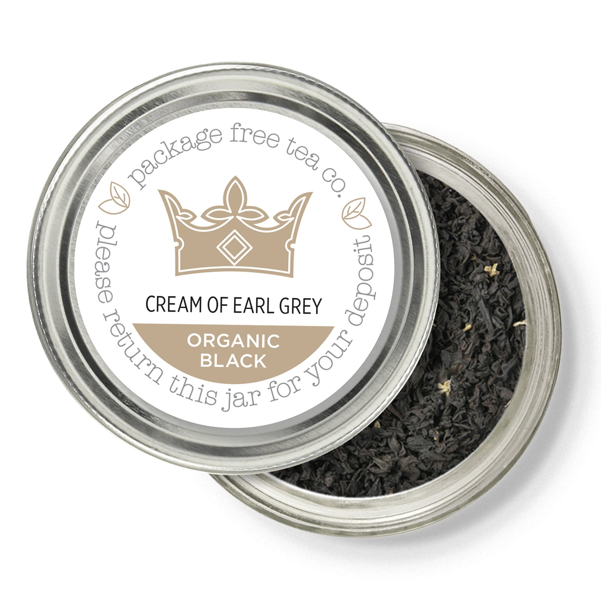 Organic Cream of Earl Grey Tea 250g Refundable Jar - Image 2