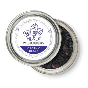 Organic Wild Blueberry Black Tea 100g Refundable Jar